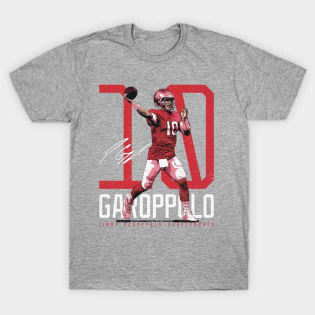 Jimmy Garoppolo San Francisco Bold Number T-Shirt by Chunta_Design